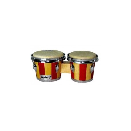 Bongo Century 7” 8” Rayas Natural-Rojo...